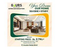 3 BHK Apartment | 4 BHK Apartment in Greater Noida | Gaurs Aspire Centurian Park