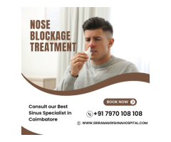 Nose Blockage Treatment | Sinus Specialist in Coimbatore