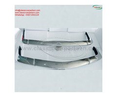 Simca 1200S coupé Bertone (1967-1971) bumpers by stainless steel new