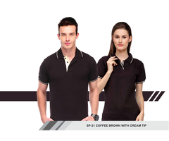 "Unisex 100% Pure Organic Cotton Polo T-Shirt"