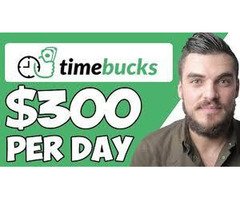 Start Earning Unlimited Money from Home with TimeBucks — No Investment Required!