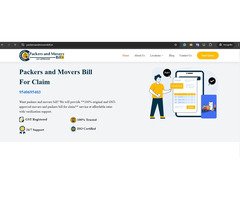 Packers and Movers Bill for Claim Bangalore - GST Invoice