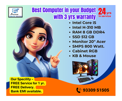MONTHEND NEW DESKTOP COMPUTER.