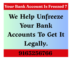 We Help Unfreeze Your Bank Accounts To Get It Legally.