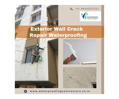 Exterior wall crack repair waterproofing in whitefield, Bangalore