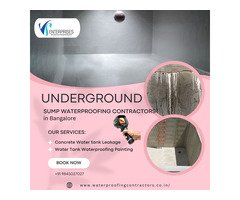 Underground Sump Waterproofing Contractors near Bangalore