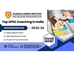 Top UPSC Coaching in India- Vajirao and Reddy Institute