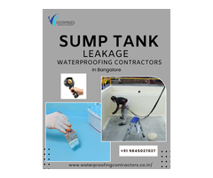 Sump Tank Leakage Waterproofing Contractors in Bangalore