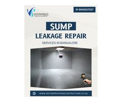 Sump Leakage Repair Services in Bangalore