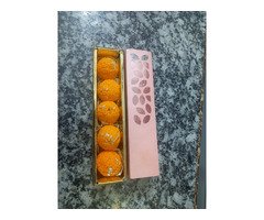 Ladoo shape candel