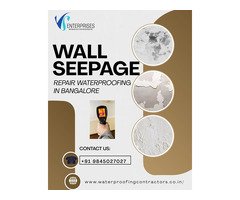 Wall Seepage Repair Waterproofing in Bangalore