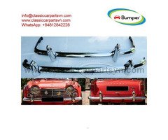 Triumph TR4A, TR4A IRS, TR5, TR250 (1965-1969) bumpers by stainless steel