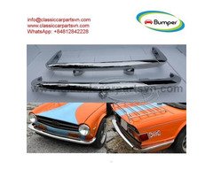 Triumph TR6 (1969-1974) bumpers by stainless steel new