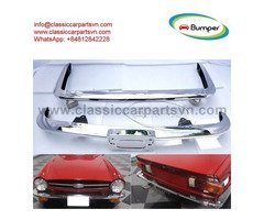 Triumph TR6 (1974-1976) bumpers by stainless steel new