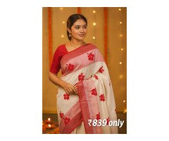 Cotton fabric saree