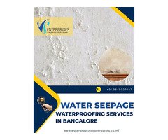 Water Seepage Waterproofing Services in Bangalore