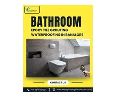 Bathroom Epoxyt Tile Grouting Waterproofing In Bangalore