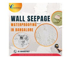 Wall Seepage Treatment Waterproofing in Bangalore