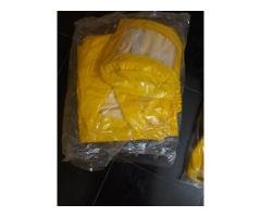 Safety dress and hand gloves