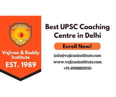 Best UPSC Coaching Centre in Delhi - Vajirao and Reddy Institute