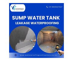 Sump Water Tank Leakage waterproofing Contractors in Whitefield