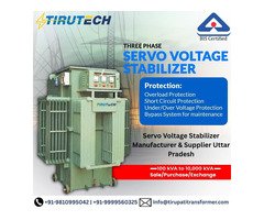 Three Phase Servo Voltage Stabilizer Manufacturer & Supplier Uttar Pradesh