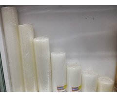 Candles- House Hold Plain White Candles-AARYAH DECOR