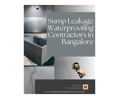 Sump Leakage Waterproofing Contractors in Bangalore