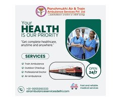 Panchmukhi Train Ambulances in Ranchi provides hospital-level care during transit