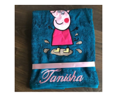Cartoon embroidered Bath towels for kids - Image 4/5
