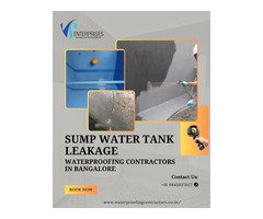 Sump Water Tank Leakage Waterproofing contractors in Bangalore