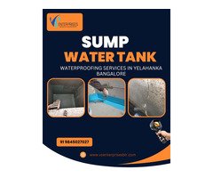 Sump water tank waterproofing services in Yelahanka, Bangalore