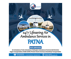 24/7 Lifesaving Air Ambulance Services in Patna