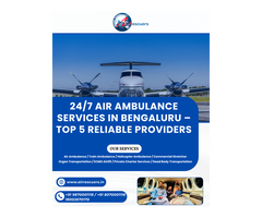 24/7 Air Ambulance Services in Bengaluru – Top 5 Reliable Providers