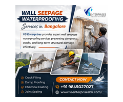 Wall Seepage Waterproofing Services in Bangalore