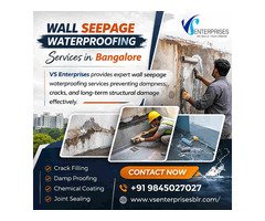 Wall Seepage Waterproofing Services in Bangalore