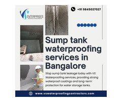 Sump tank waterproofing service in Bangalore