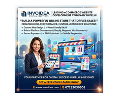 Invoidea is a Leading eCommerce Website Development Company in Delhi Creating Powerful Online Stores