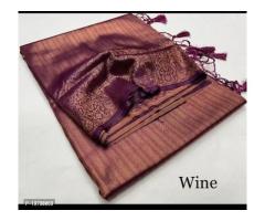 Kanjeevaram Art Silk Woven Design Saree with Blouse Piece - Image 3/4
