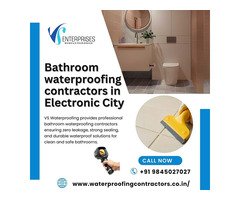 Bathroom waterproofing contractors in Electronic City