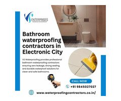 Bathroom waterproofing contractors in Electronic City