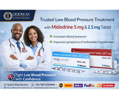 Leading Midodrine 5 mg B2B Exporter in Philippines - Oddway