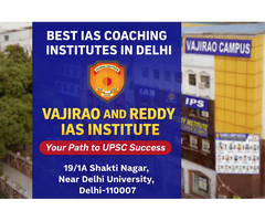 Best IAS coaching institutes in Delhi- Vajirao and Reddy Institute