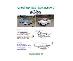 Simca Aronde P60 Stainless Steel Bumpers
