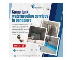 Sump tank waterproofing services in Bangalore