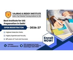 Best Institute for IAS Preparation in Delhi- Vajirao and Reddy Institute
