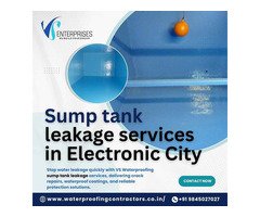 Sump tank leakage services in Electronic City