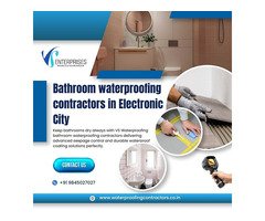 Bathroom waterproofing contractors in Electronic City