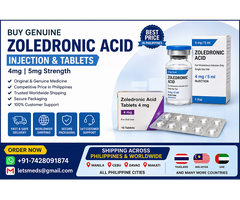 Zoledronic Acid 5mg and 4mg Available In Cebu, Manila, Or Davao