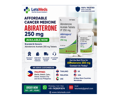 Buy Generic Abiraterone 250 mg Tablets at Affordable Price In Thailand Or Philippines